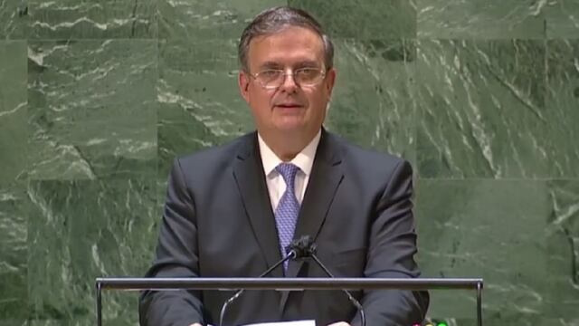 Marcelo Ebrard en la ONU