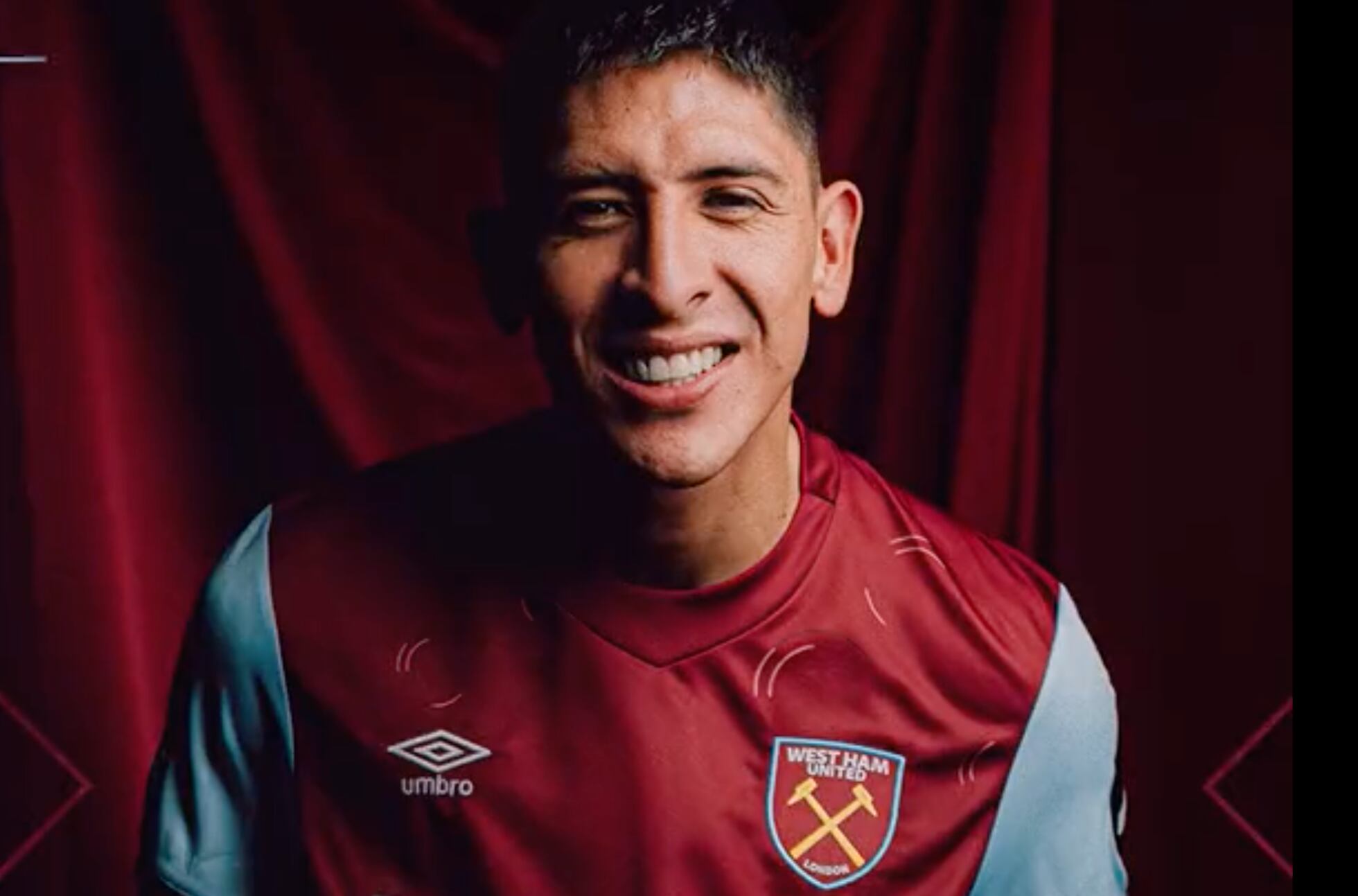 Edson Álvarez con el West Ham