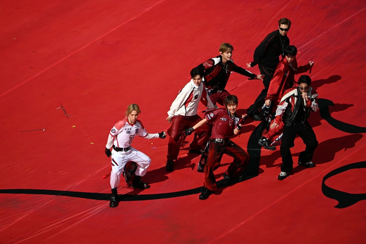 BTS en el show del medio tiempo del Mundial 2026.