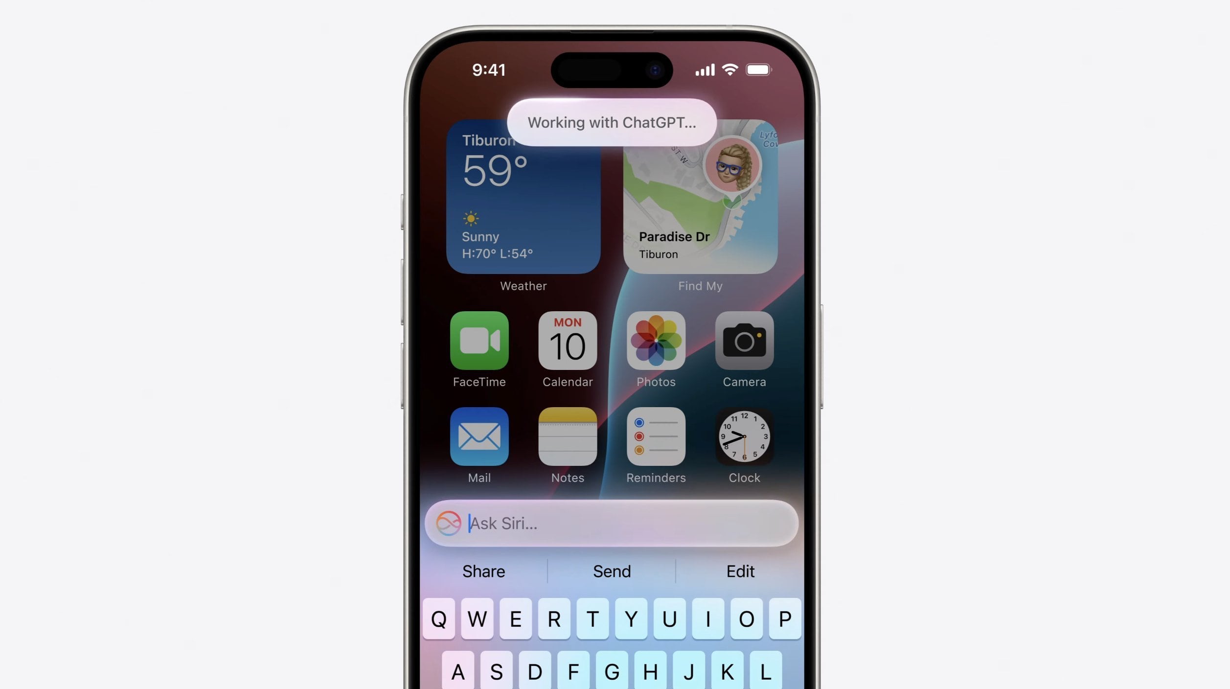 ChatGPT en iOS 18