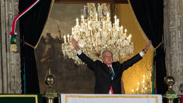 En el balcón presidencial