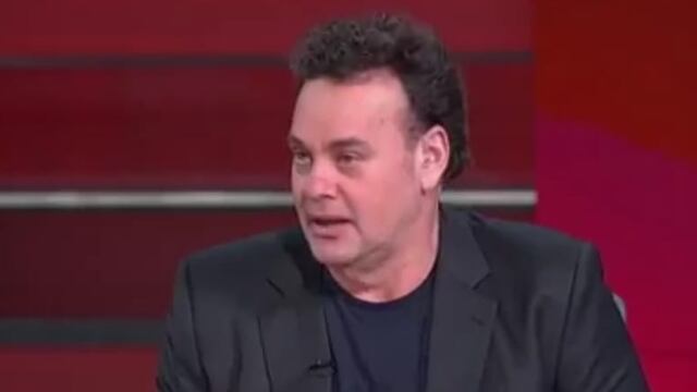 David Faitelson, en un programa de TUDN.