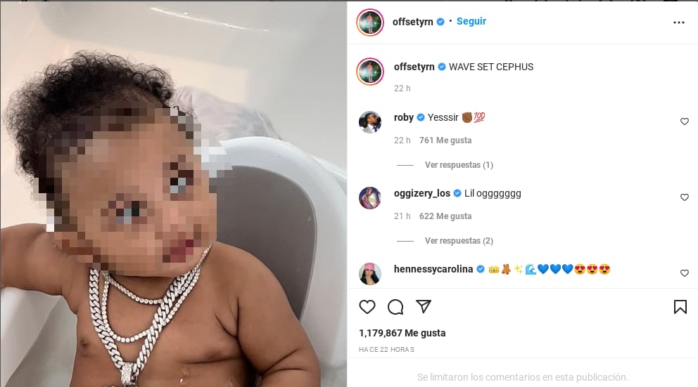 Wave, hijo de Cardi B y Offset