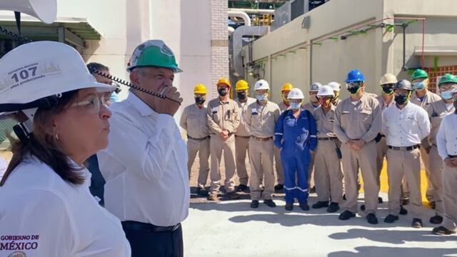 AMLO en refinería de Ciudad Madero