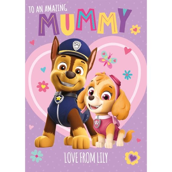 Tarjetas de Paw Patrol para el Día de las Madres
