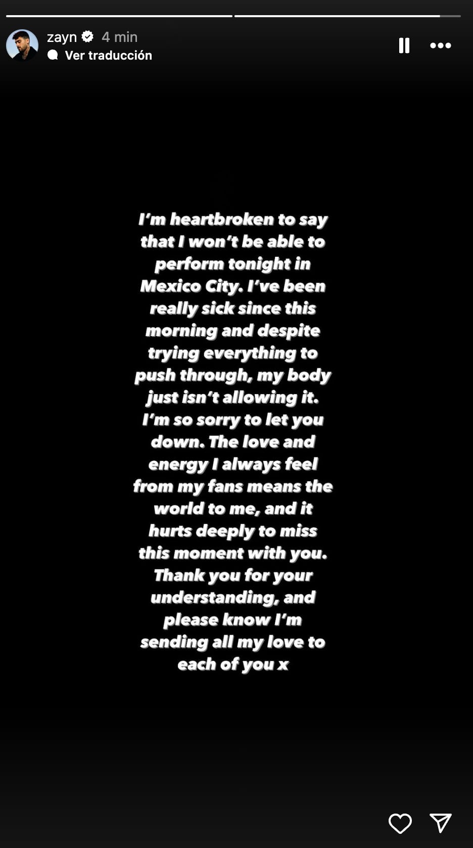 Zayn Malik cancela concierto en CDMX por problemas de salud