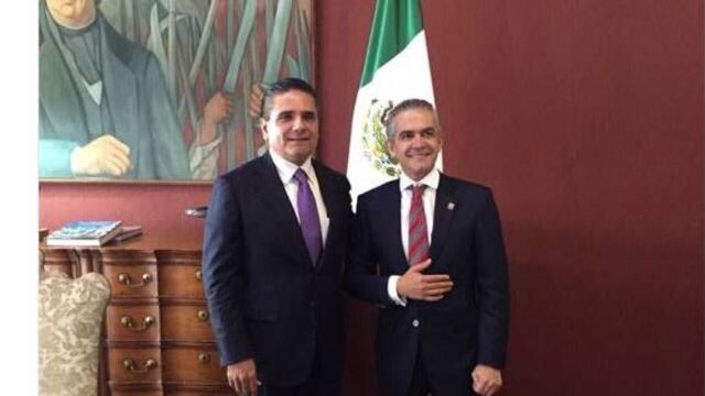 Silvano Aureoles y Miguel Ángel Mancera.