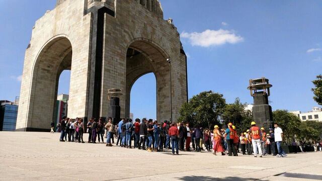 Macro Simulacro en el Monumento a la Revolución