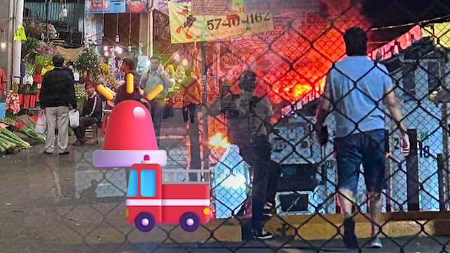 Incendio en Mercado Jamaica provoca movilizaciones de servicios de emergencia