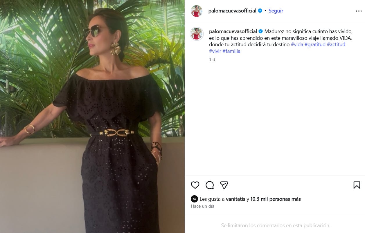 Paloma Cuevas comparte fotos de su viaje en Los Cabos