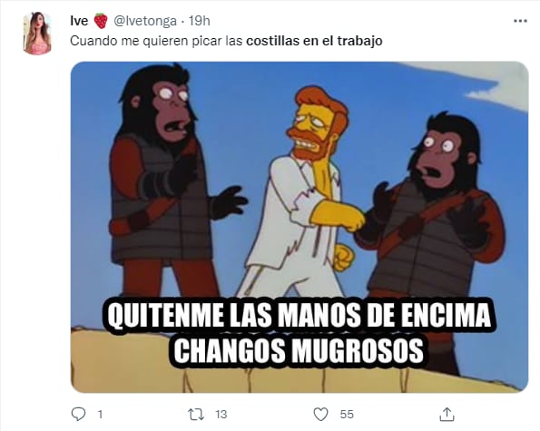 Meme de la gente que pica costillas en el trabajo