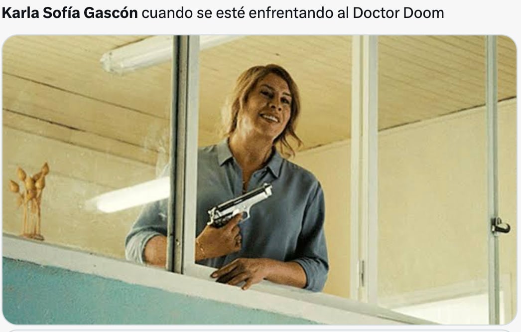 Memes aseguran que Karla Sofía Gascón estará en Avengers: Doomsday