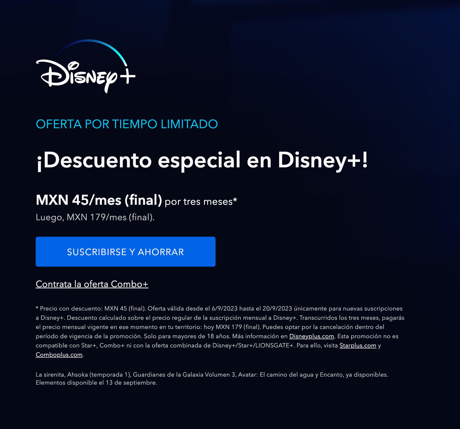 Oferta Disney Plus