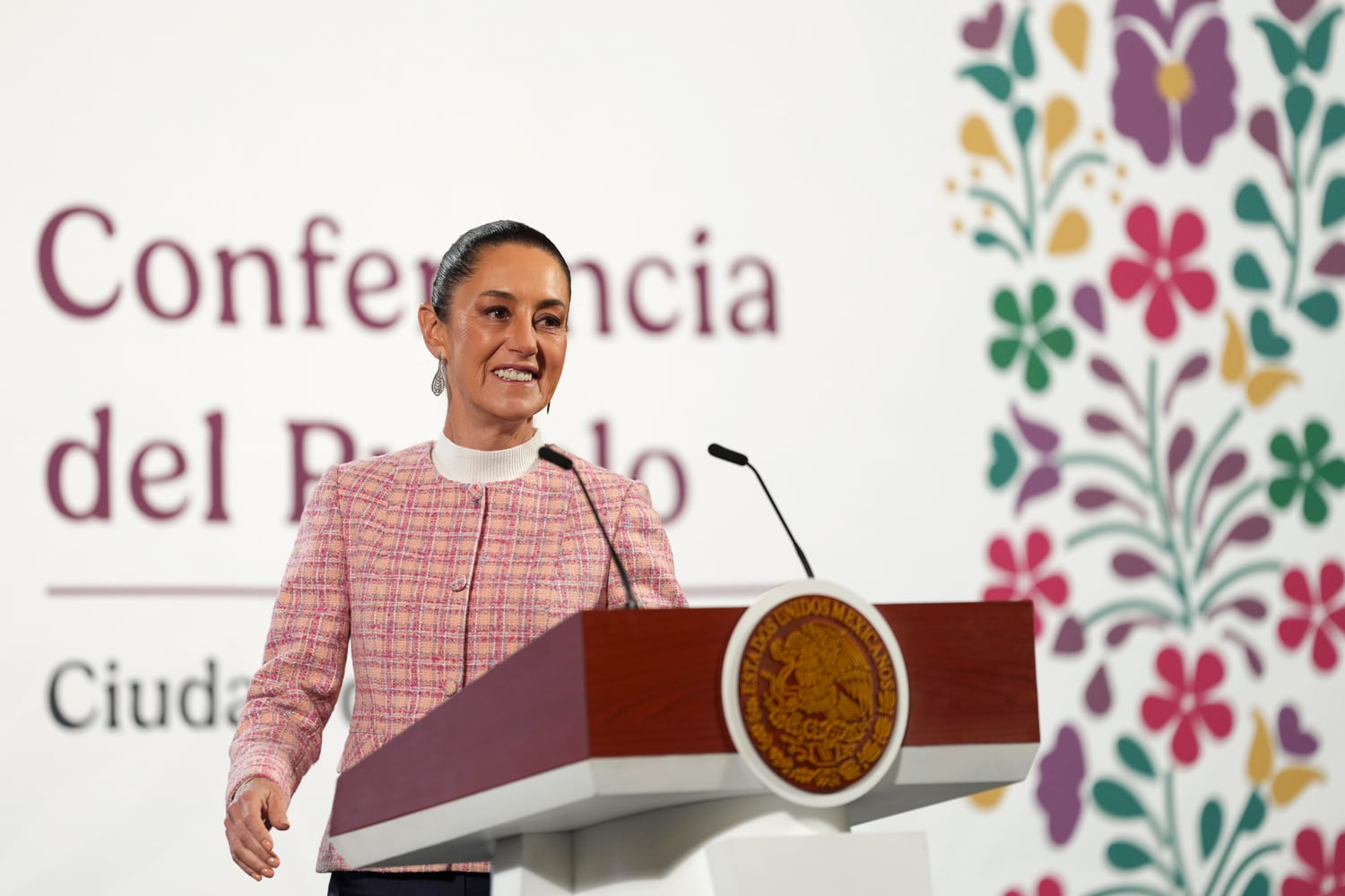 Claudia Sheinbaum en su conferencia mañanera