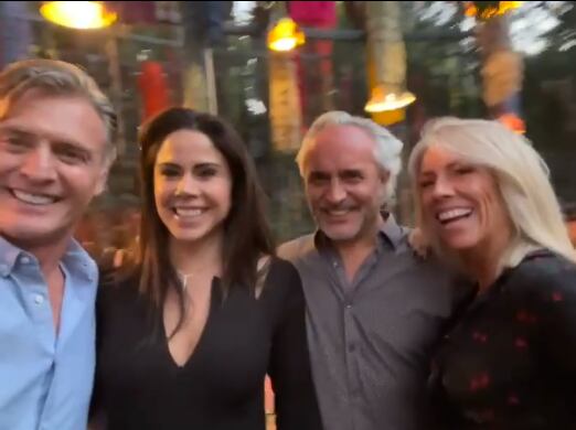 Paola Rojas y Juan Soler comparten convivencia juntos.