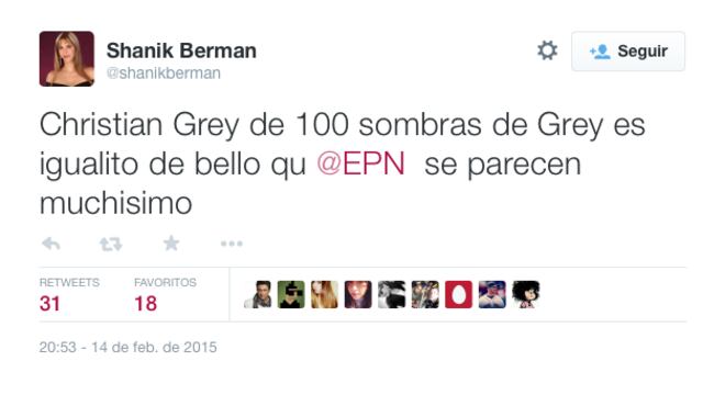 Tuit de Shanik. Foto/Especial