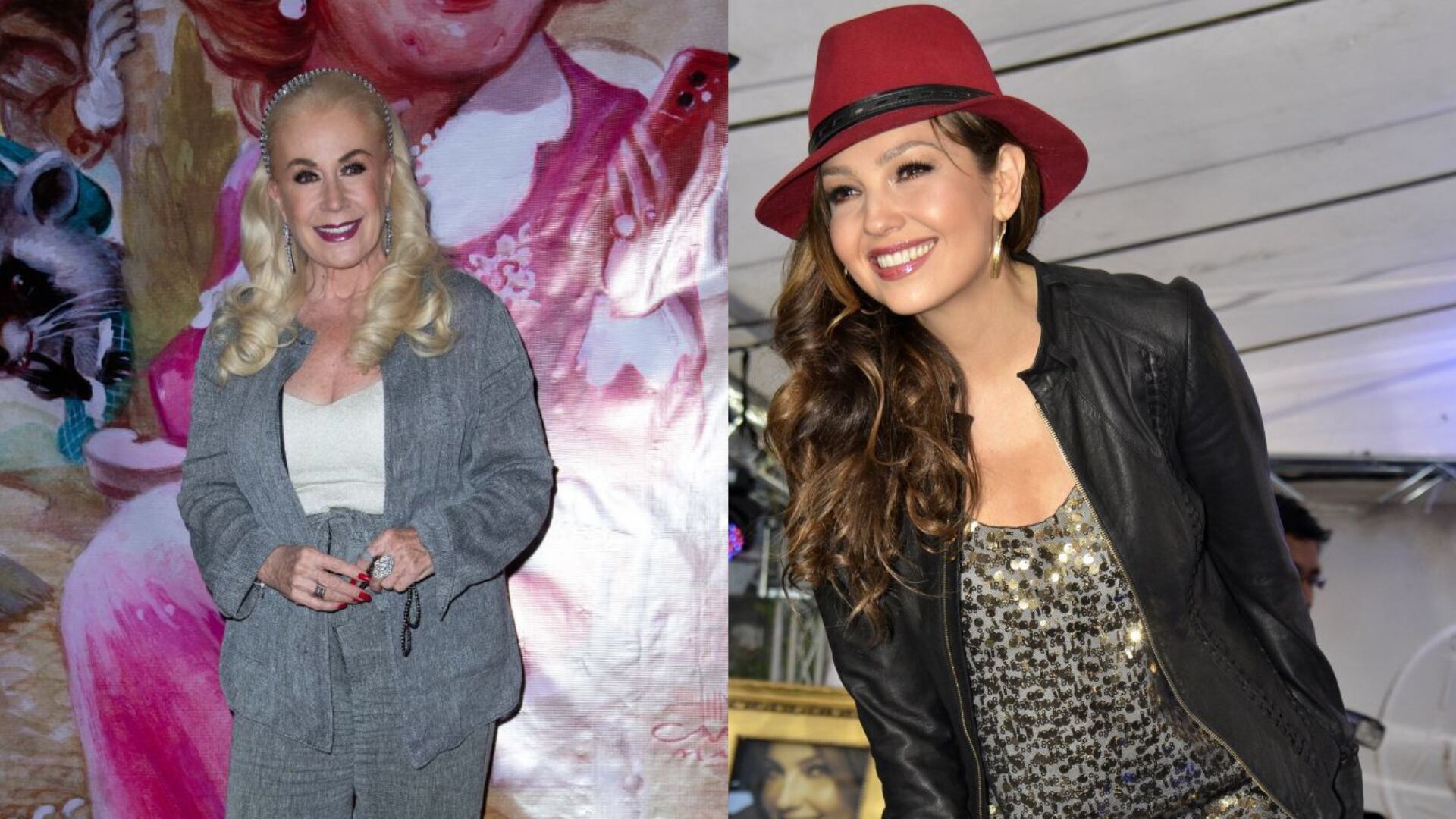 Laura Zapata y Thalía.