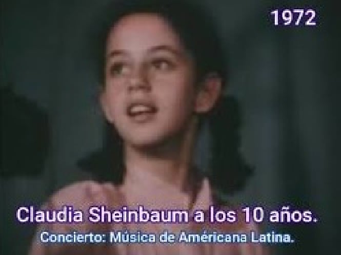 Claudia Sheinbaum a los 10 años de edad
