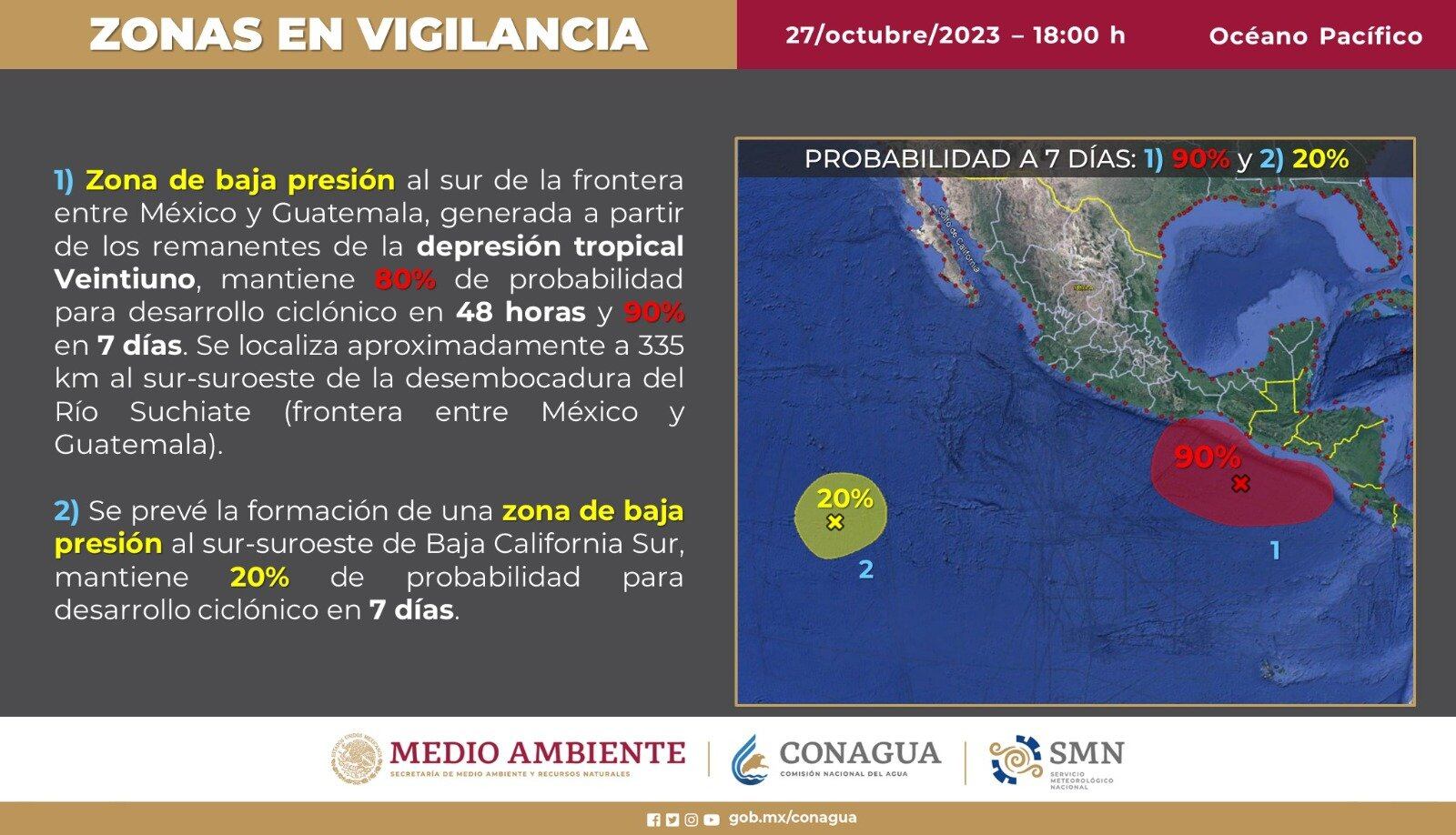 Huracán Pilar: ciclón que podría afectar costas de México a días del huracán Otis