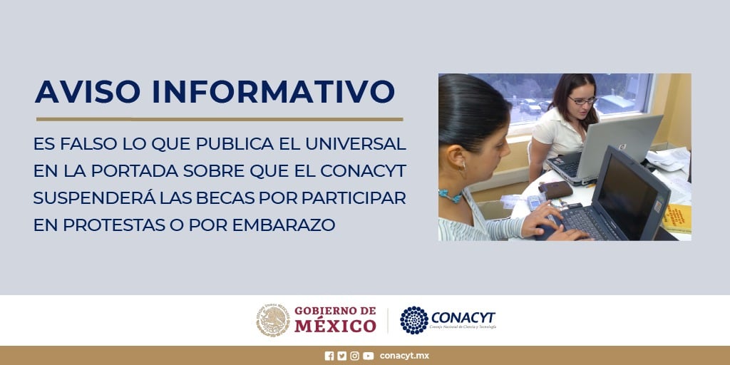 Aviso del Conacyt