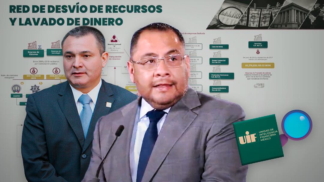 UIF revela red de desvío y lavado de 528 mdp ligada a García Luna y Weinberg