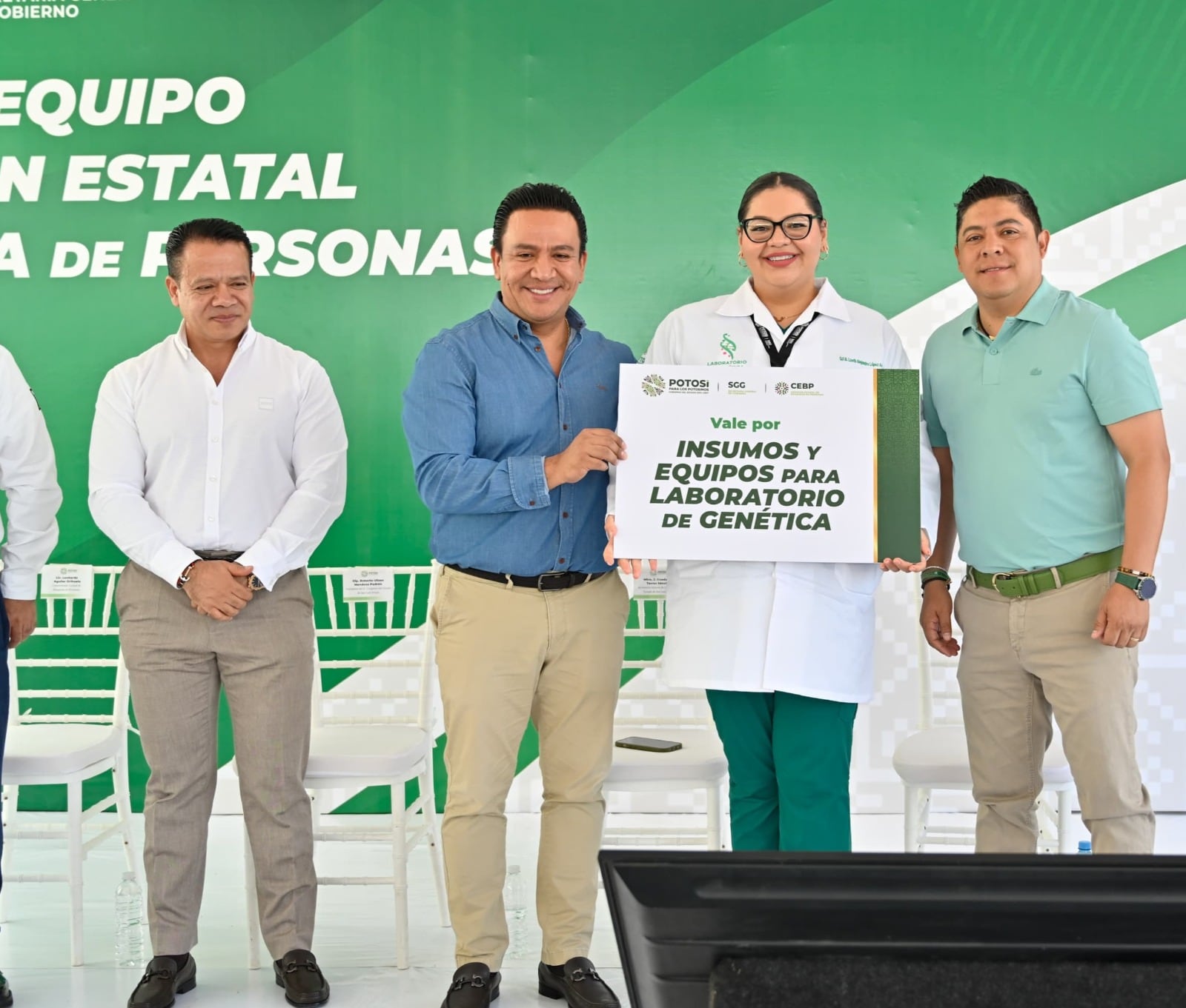 Ricardo Gallardo: Entrega de equipamiento para búsqueda de personas