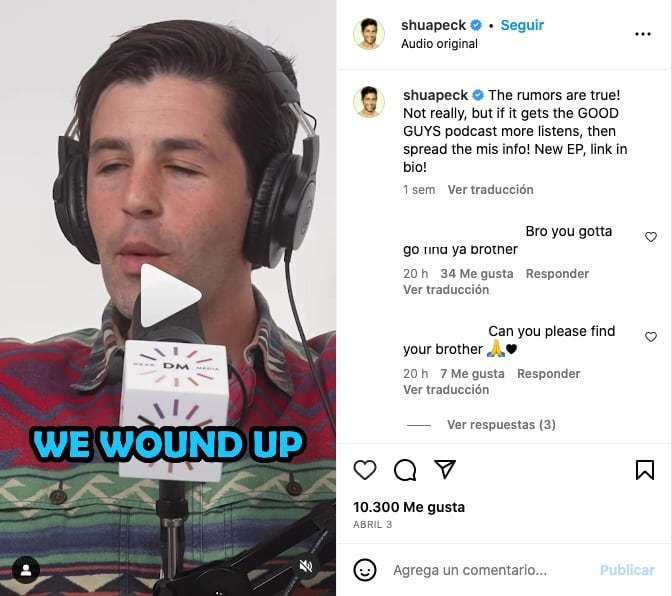 Fans de Drake Bell pidieron a Josh Peck y a Miranda Cosgrove buscar a su hermano tras su desaparición