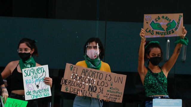 Protesta por el aborto legal