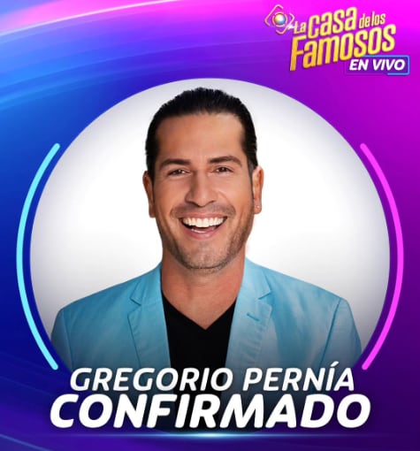 Gregorio Pernía es el tercer confirmado de La Casa de los Famosos 4