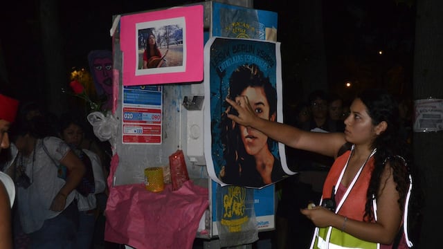 Manifestación a favor de Lesvy Osorio en CU