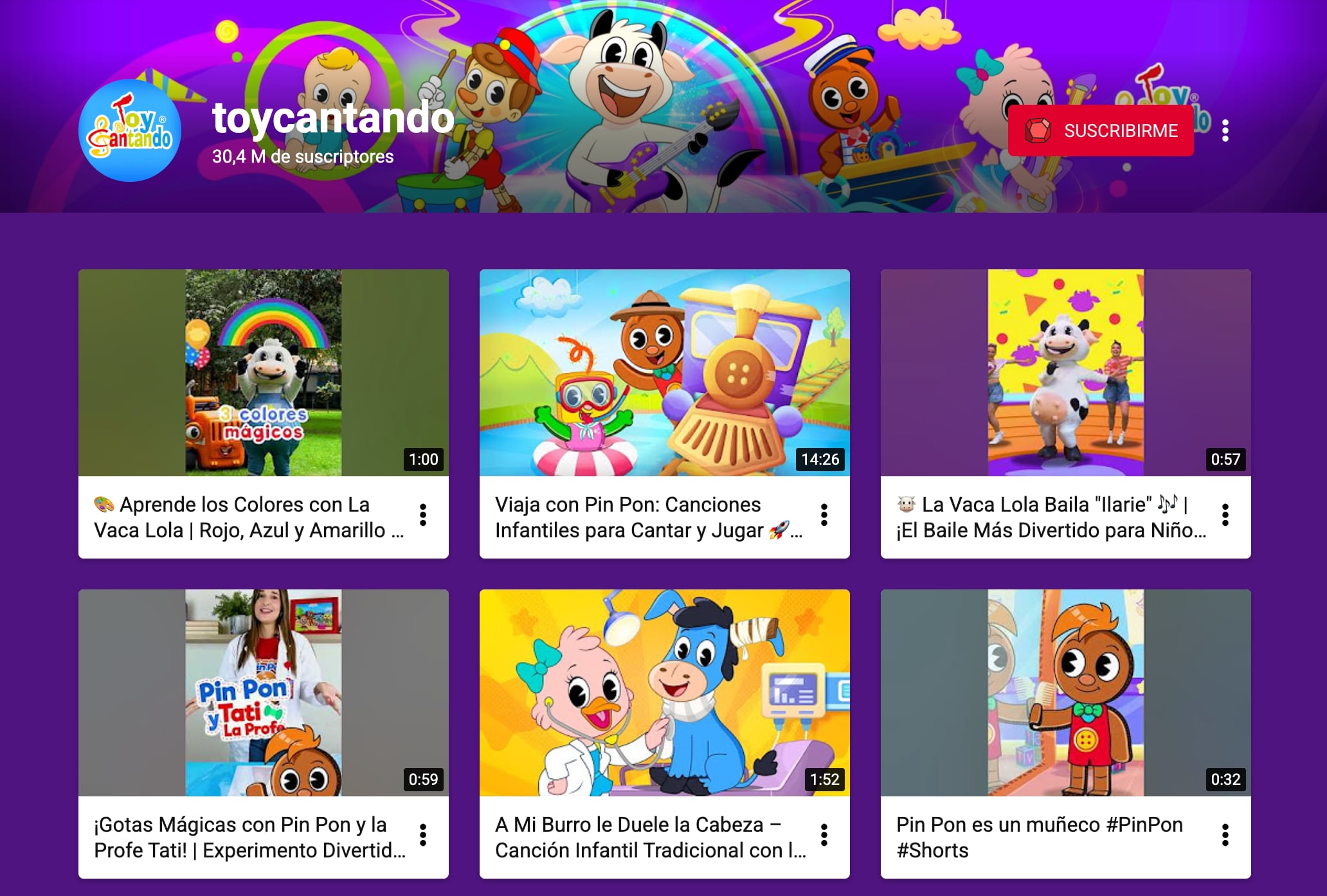 5 canales de YouTube Kids de canciones infantiles