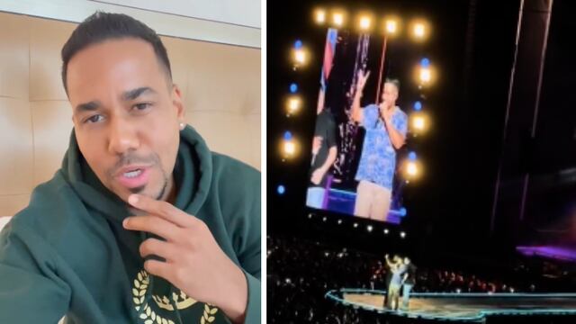 Romeo Santos es sorprendido por un fan del Team Infierno