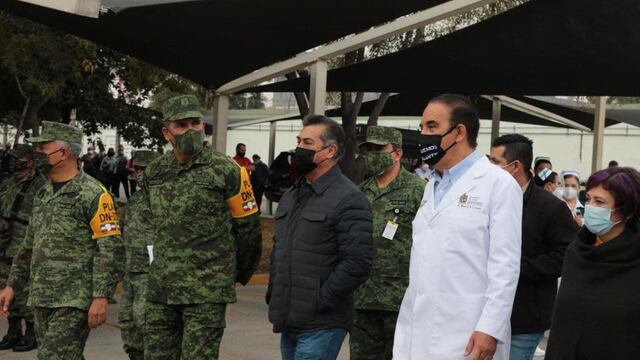 Jaime Rodríguez y Manuel de la O Cavazos en Nuevo León