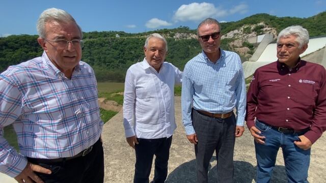 AMLO supervisa presas en Sinaloa