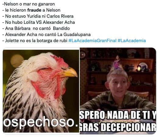 Memes del supuesto fraude en La Academia