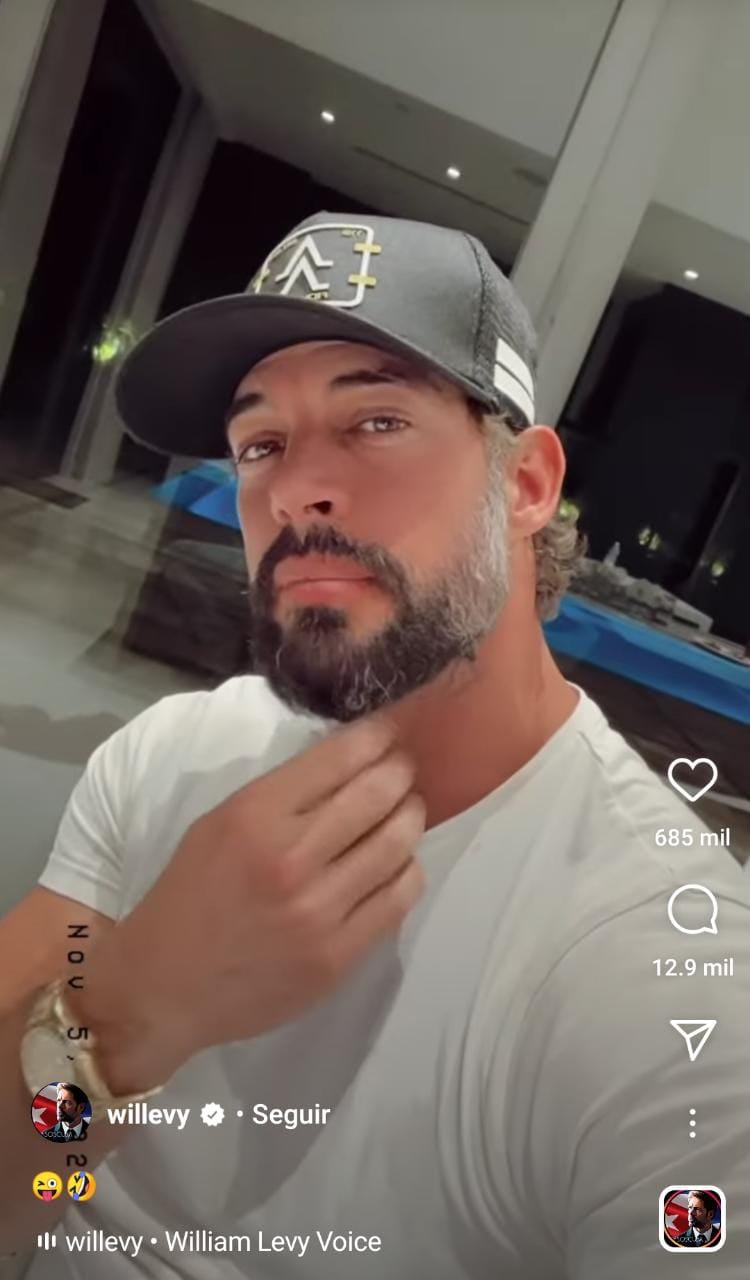 Willian Levy sorprendió a sus seguidores con nuevo look