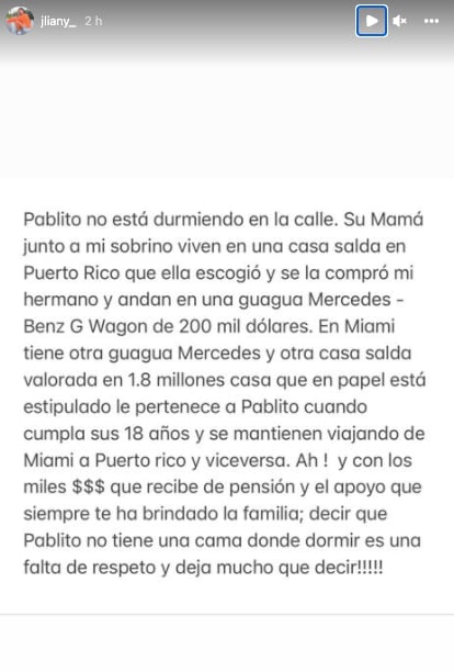 Jliany desenmascara a hermana de Astrid Cuevas