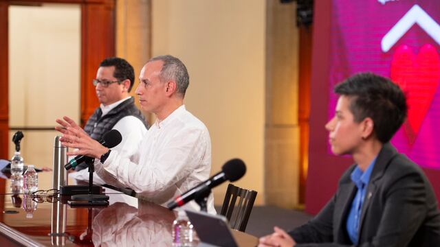 Conferencia en Palacio Nacional.