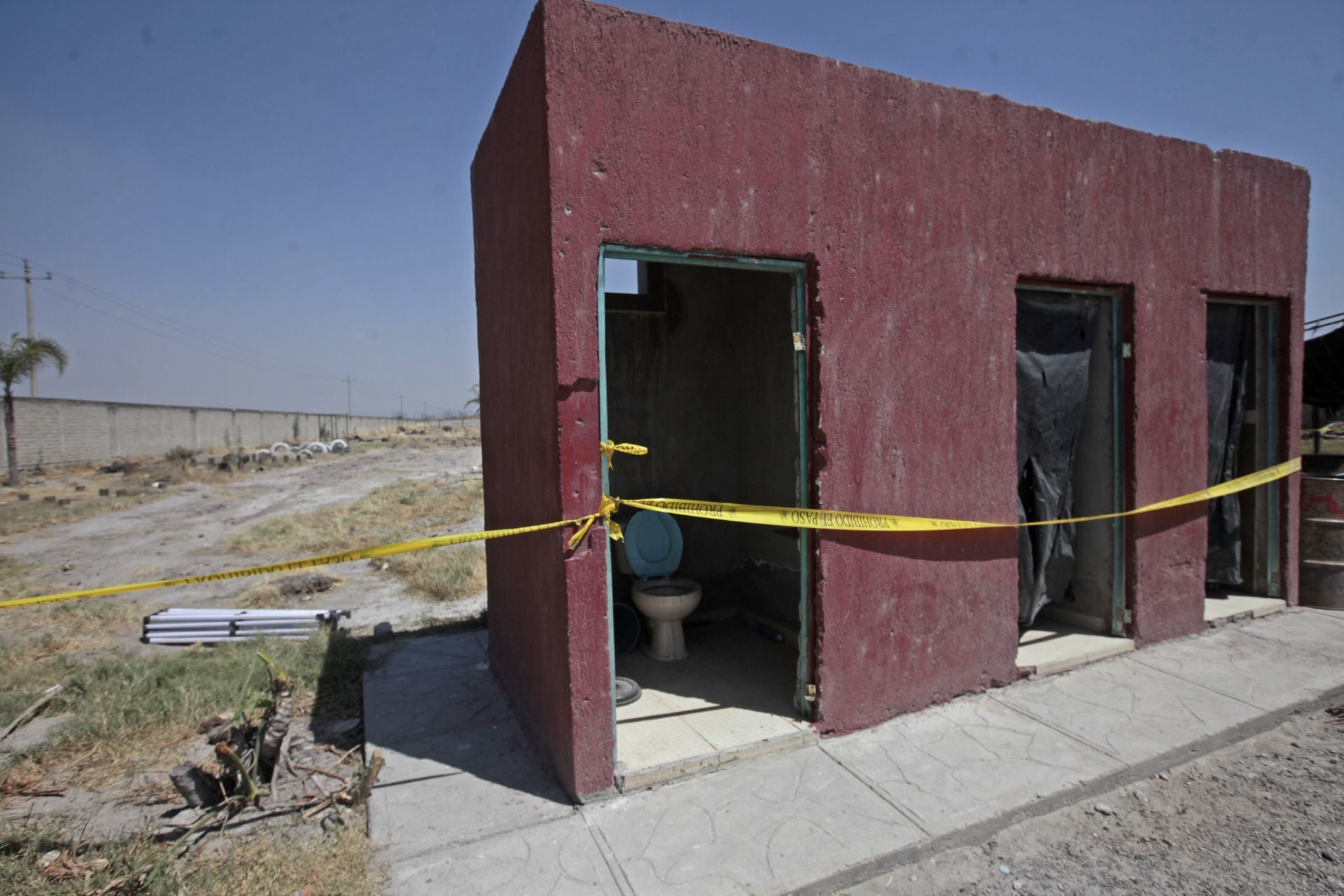 Interior del Rancho Izaguirre del CJNG en Teuchitlán.