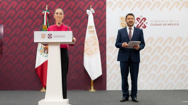 Claudia Sheinbaum, jefa de Gobierno, y Martí Batres, secretario de Gobierno