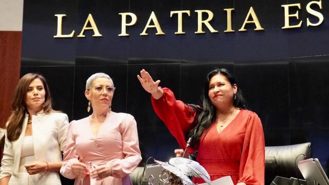 Ana Lilia Rivera tomó protesta como presidenta del Senado de la República