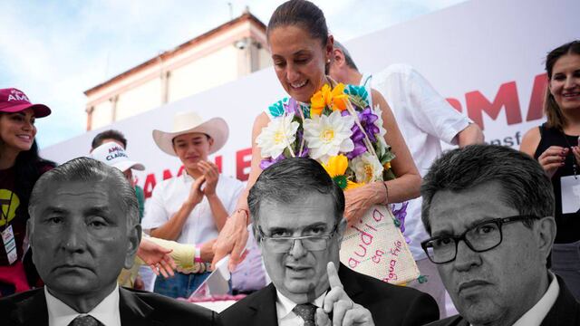 Claudia Sheinbaum no fue felicitada por 3 corcholatas de Morena