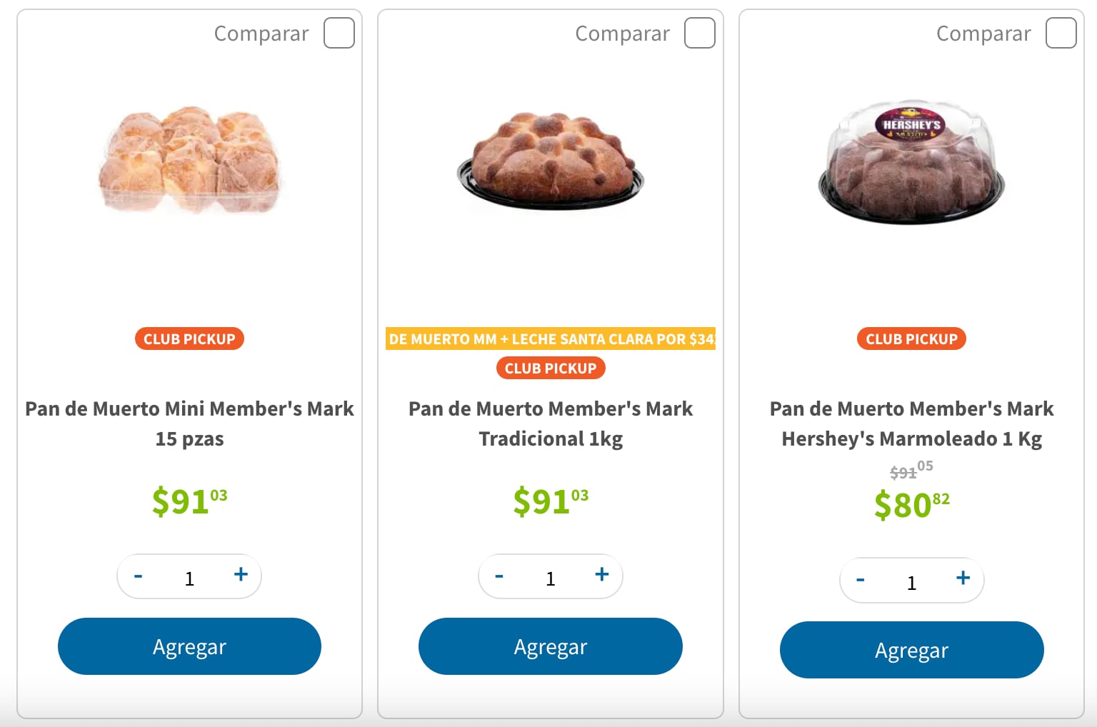 Pan de muerto de Sam's Club