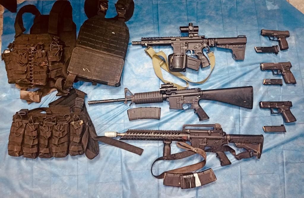 Armas aseguradas en San Luis Río Colorado