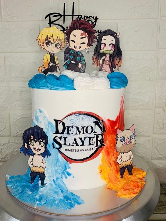 Pastel de Demon Slayer: Kimetsu no Yaiba