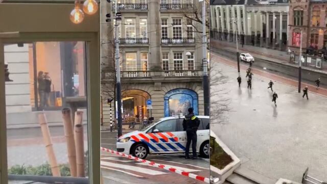 Tienda de Apple en Ámsterdam; toma de rehenes
