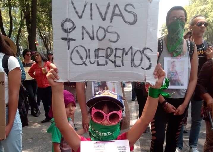Protesta contra la violencia hacia las mujeres.