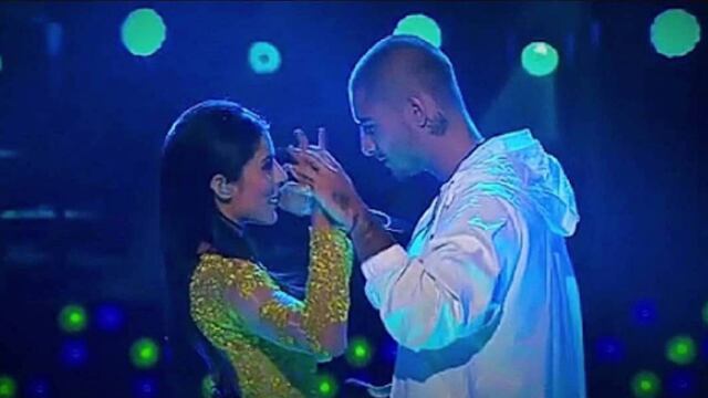Maluma y María León