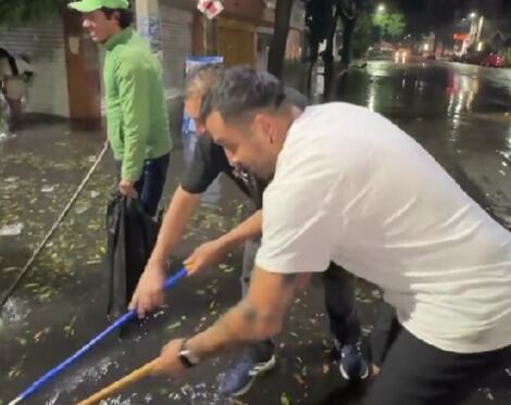 La casa de Luis Fernando Peña se inundó por culpa de la lluvia