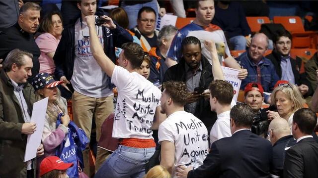 Protesta contra Trump.